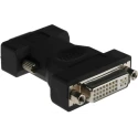 RS PRO DVI-I to VGA Male Adapter, Straight, 3A, 50mm Length, Nickel Plated, Black, 489-355