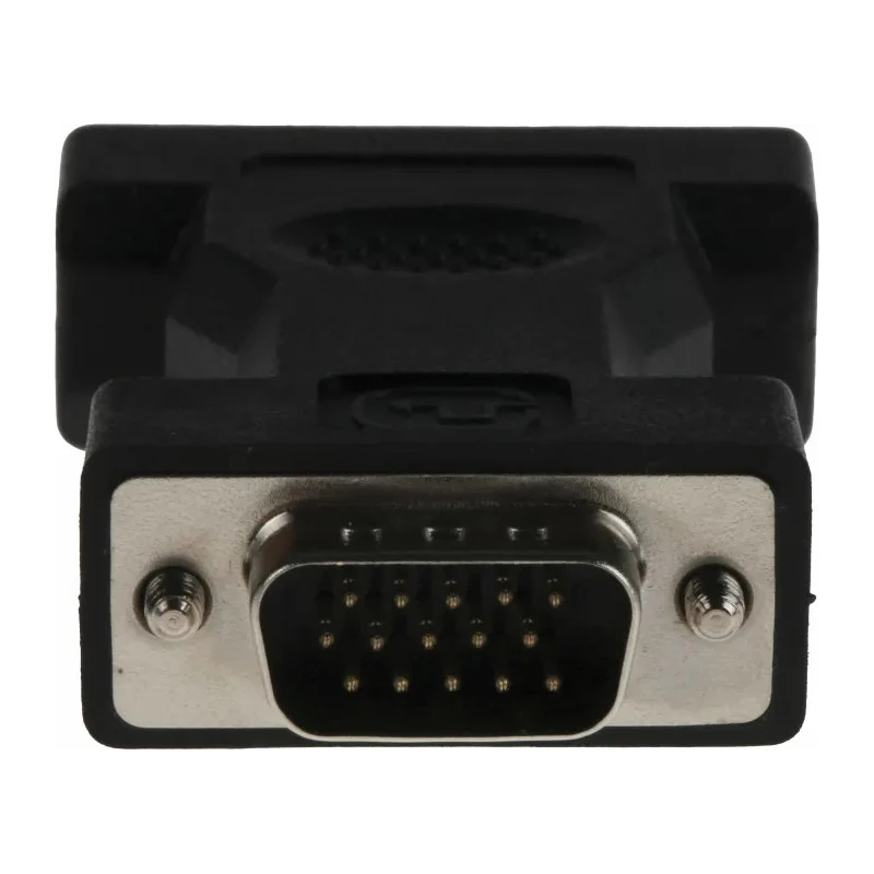 RS PRO DVI-I to VGA Male Adapter, Straight, 3A, 50mm Length, Nickel Plated, Black, 489-355