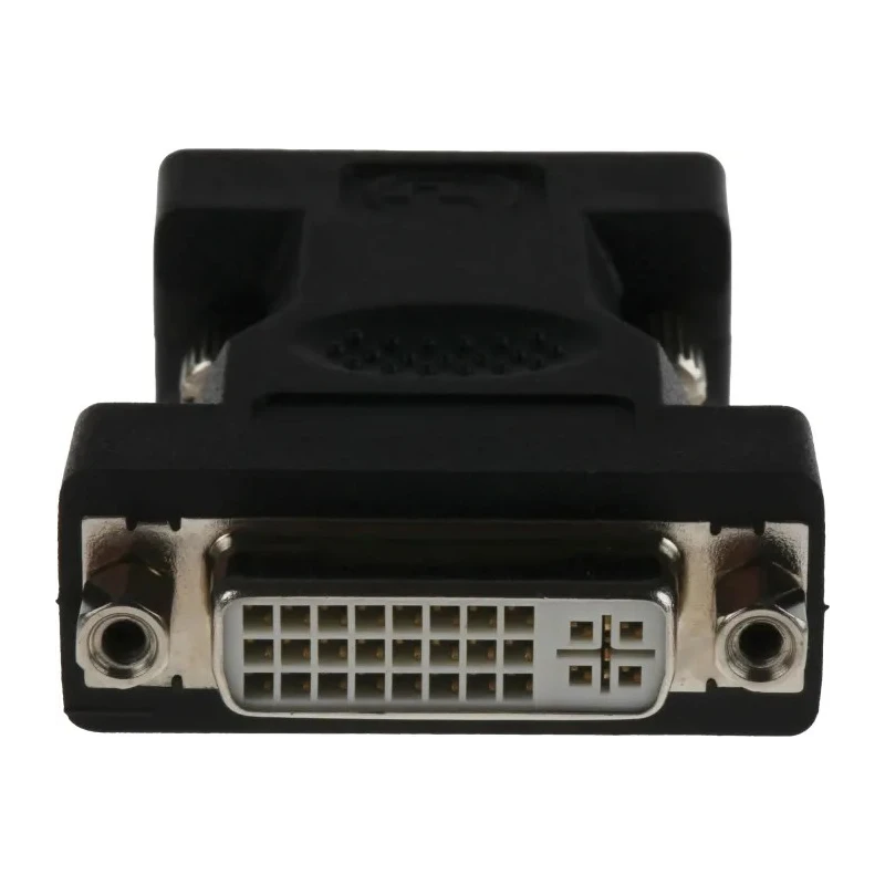 RS PRO DVI-I to VGA Male Adapter, Straight, 3A, 50mm Length, Nickel Plated, Black, 489-355