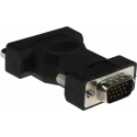 RS PRO DVI-I to VGA Male Adapter, Straight, 3A, 50mm Length, Nickel Plated, Black, 489-355