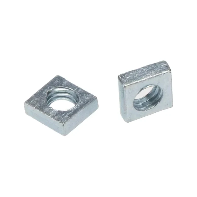 RS PRO M8 Steel Square Nut, 13mm Width, Bright Zinc Finish, Left Hand Thread, DIN 562, Grade 8.8 837-290
