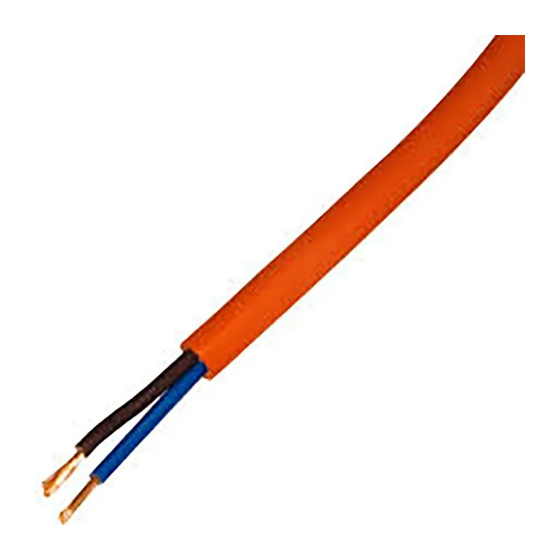 RS PRO 2 Core Power Cable H05VV-F, 100m, Orange, PVC Insulated, 500V, 1.5mm², 70°C