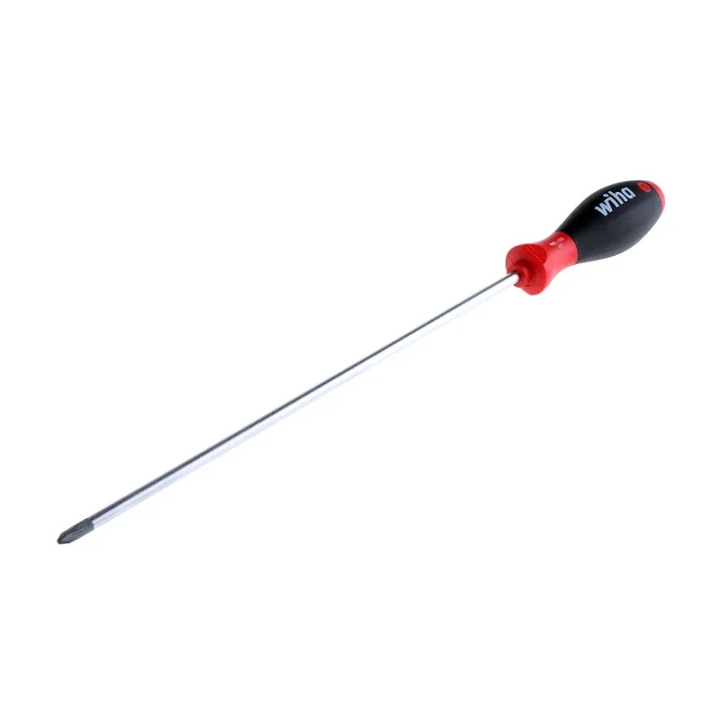 Wiha Standard Philips Screwdriver PH2 Tip 300mm Blade 418mm Overall Bi-Material Handle Chrome Vanadium Molybdenum Steel 03739