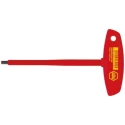 Wiha T Handle Metric Hex Key 8 mm Chrome Vanadium Steel Long Arm 182 mm 27931