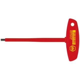 Wiha T Handle Metric Hex Key 8 mm Chrome Vanadium Steel Long Arm 182 mm 27931