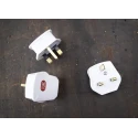 RS PRO 13A 250V UK Mains Plug, White, Thermoplastic Urea Formaldehyde Clamp, BS1363 Type G 490-015