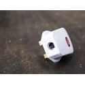 RS PRO 13A 250V UK Mains Plug, White, Thermoplastic Urea Formaldehyde Clamp, BS1363 Type G 490-015