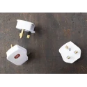 RS PRO 13A 250V UK Mains Plug, White, Thermoplastic Urea Formaldehyde Clamp, BS1363 Type G 490-015