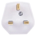 RS PRO 13A 250V UK Mains Plug, White, Thermoplastic Urea Formaldehyde Clamp, BS1363 Type G 490-015