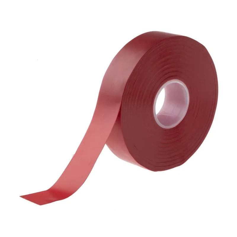 Advance Tapes Red Polyvinyl Chloride Electrical Tape 19mm x 33m, 8000V Breakdown Voltage, Flame Retardant, Rubber Resin AT7