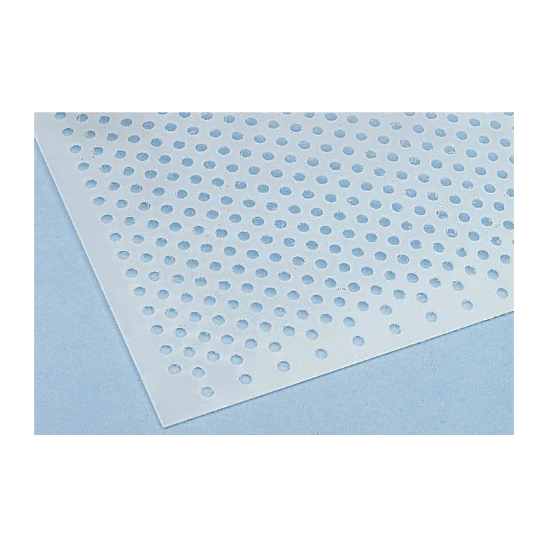 RS PRO White Polypropylene Perforated Plastic Sheet, 500 mm x 500 mm x 2 mm, 62% Open Area, 852-312