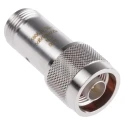 Huber+Suhner RF Attenuator, N Plug to N Socket, 6 dB, 50Ω, 6 GHz, Brass Body, Straight, Male to Female 6806_N-50-1/1--_NE