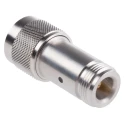 Huber+Suhner RF Attenuator, N Plug to N Socket, 6 dB, 50Ω, 6 GHz, Brass Body, Straight, Male to Female 6806_N-50-1/1--_NE