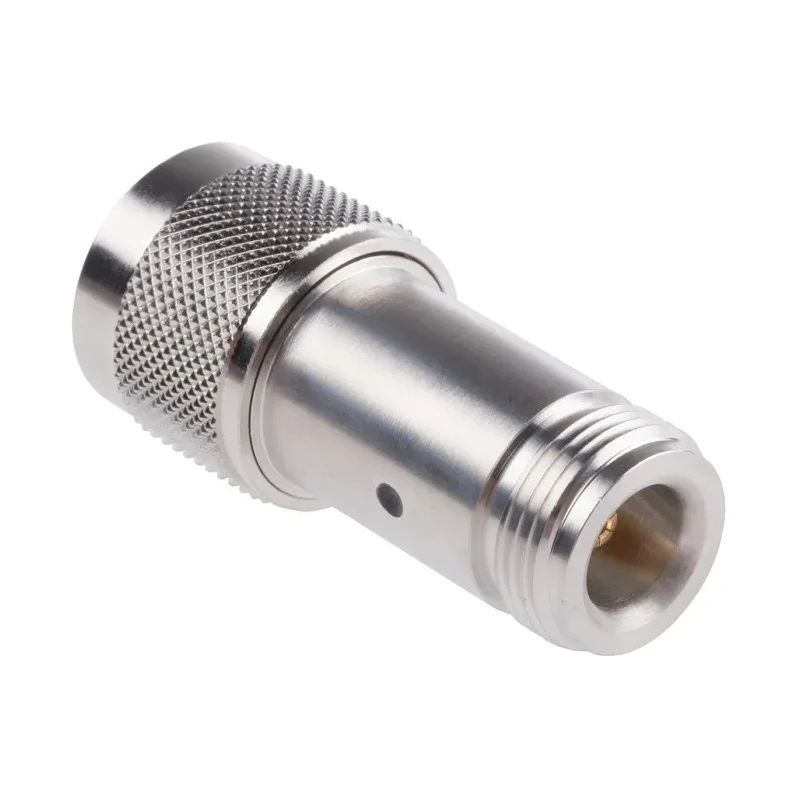 Huber+Suhner RF Attenuator, N Plug to N Socket, 6 dB, 50Ω, 6 GHz, Brass Body, Straight, Male to Female 6806_N-50-1/1--_NE