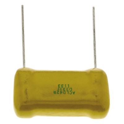RS PRO 33nF Mica Capacitor 500V DC ±1% Tolerance D Series Flat Construction Through Hole 495-975