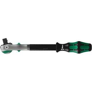 Wera Zyklop 1/2 Inch Swivelling Ratchet with Multi-Component Handle, Chrome Vanadium Steel, 277 mm Overall Length 05003600001