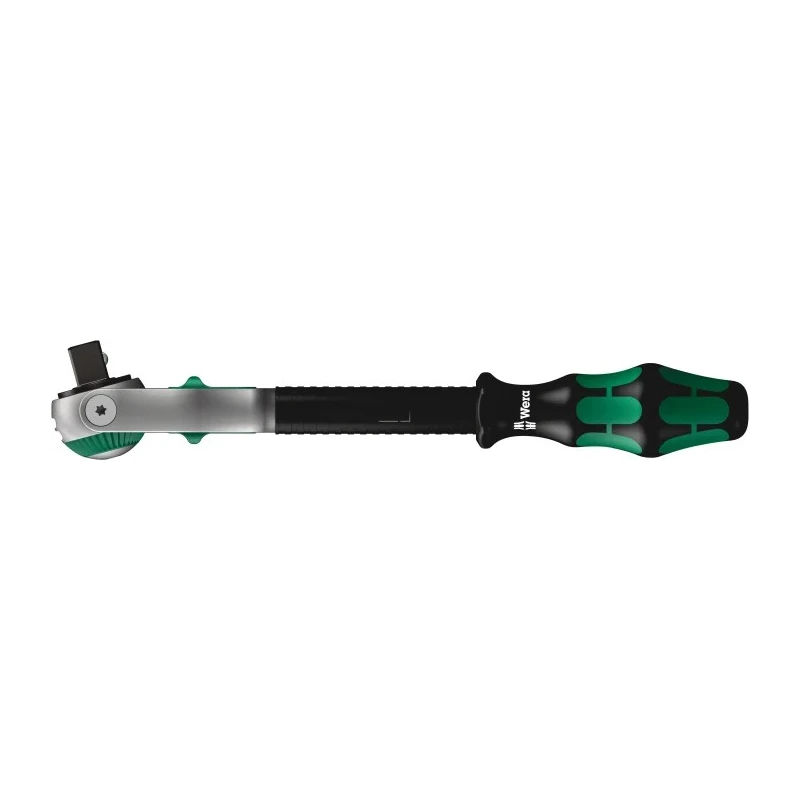Wera Zyklop 1/2 Inch Swivelling Ratchet with Multi-Component Handle, Chrome Vanadium Steel, 277 mm Overall Length 05003600001