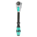Wera Zyklop 1/2 Inch Swivelling Ratchet with Multi-Component Handle, Chrome Vanadium Steel, 277 mm Overall Length 05003600001