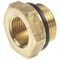 Legris Straight Threaded Brass Pipe Fitting Reducer, Male 3/4 in to Female 1/2 in, 250 bar, 0168 27 21