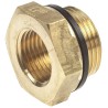 Legris Straight Threaded Brass Pipe Fitting Reducer, Male 3/4 in to Female 1/2 in, 250 bar, 0168 27 21