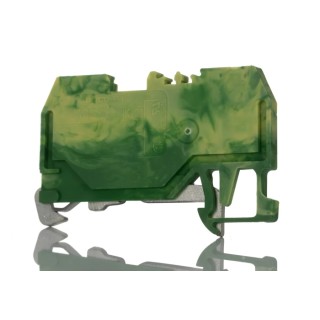 WAGO Earth Terminal Block, Cage Clamp, 1.5mm², 1-Level, 80V, Yellow/Green 279-907