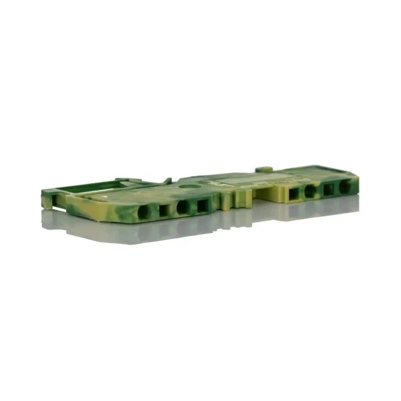 WAGO Earth Terminal Block, 1-Level, Cage Clamp, 1.5mm², Yellow-Green, DIN Rail Mount 279-837