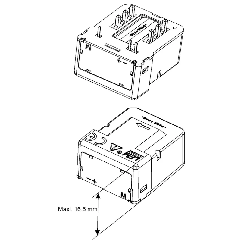 LEM LAX Series Current Transformer, 160A, 11.4V/15.75V, PCB Mount, Hall Effect Sensor, LAX 100-NP