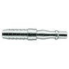 PCL Steel Pneumatic Quick Connect Coupling Male, 13mm Hose Barb, Yellow Zinc Passivated, ACA9438