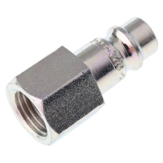 CEJN Steel Pneumatic Quick Connect Coupling 1/4 Inch Male G, Series 320, Zinc Plated, 16 Bar, 320 Series 103205202