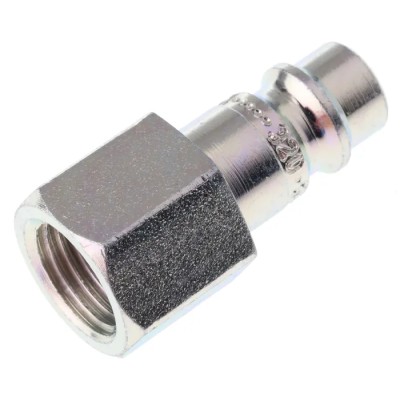CEJN Steel Pneumatic Quick Connect Coupling 1/4 Inch Male G, Series 320, Zinc Plated, 16 Bar, 320 Series 103205202