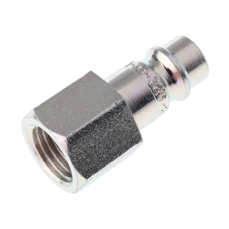 CEJN Steel Pneumatic Quick Connect Coupling 1/4 Inch Male G, Series 320, Zinc Plated, 16 Bar, 320 Series 103205202