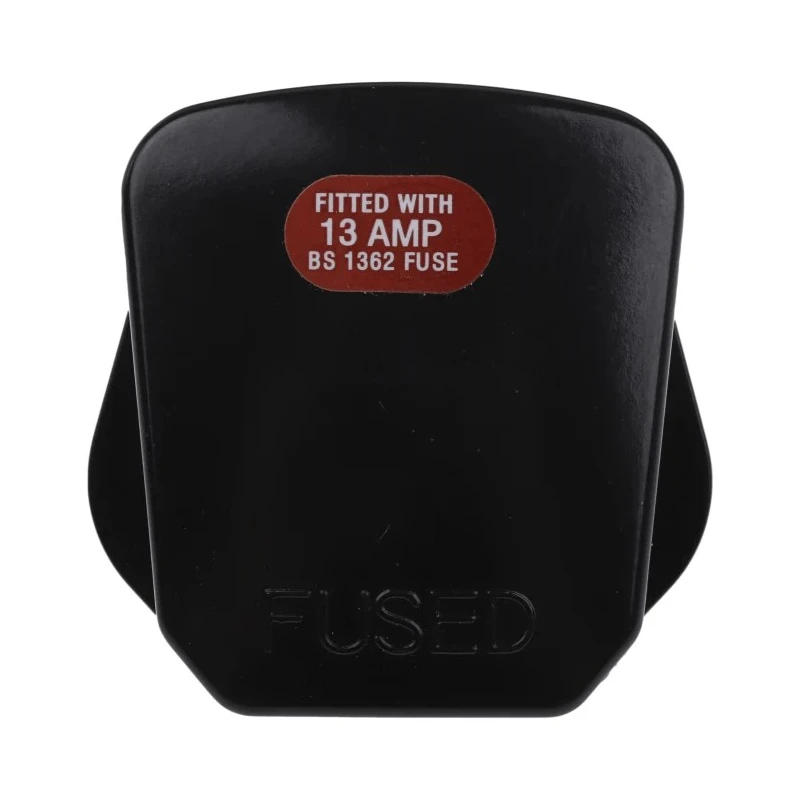 RS PRO UK Mains Plug Type G 13A 250V Clamp Thermoplastic Urea Formaldehyde Black 854-380
