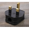 RS PRO UK Mains Plug Type G 13A 250V Clamp Thermoplastic Urea Formaldehyde Black 854-380