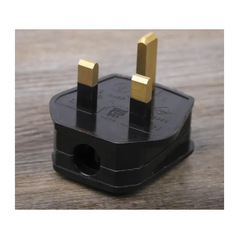 RS PRO UK Mains Plug Type G 13A 250V Clamp Thermoplastic Urea Formaldehyde Black 854-380