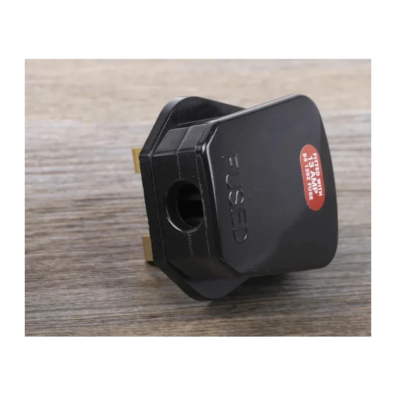 RS PRO UK Mains Plug Type G 13A 250V Clamp Thermoplastic Urea Formaldehyde Black 854-380