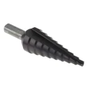 EXACT High Speed Steel Step Drill Bit 4 to 20 mm, Hex Shank, Titanium Aluminium Nitride Coated 4450067