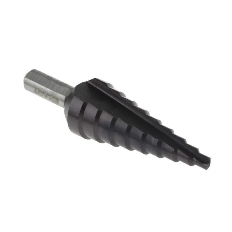 EXACT High Speed Steel Step Drill Bit 4 to 20 mm, Hex Shank, Titanium Aluminium Nitride Coated 4450067