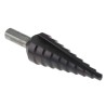 EXACT High Speed Steel Step Drill Bit 4 to 20 mm, Hex Shank, Titanium Aluminium Nitride Coated 4450067