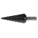 EXACT High Speed Steel Step Drill Bit 4 to 20 mm, Hex Shank, Titanium Aluminium Nitride Coated 4450067