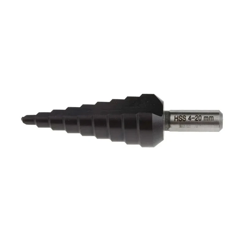 EXACT High Speed Steel Step Drill Bit 4 to 20 mm, Hex Shank, Titanium Aluminium Nitride Coated 4450067