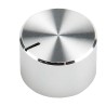 RS PRO Potentiometer Knob Aluminium Silver, 18 mm Diameter, 12 mm Height, for 6.4 mm Circular Shaft Grub Screw 499-933