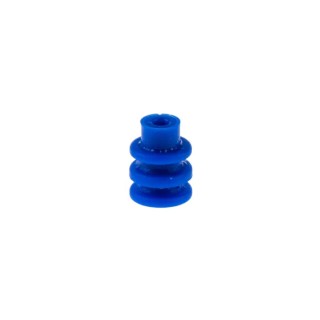 TE Connectivity Mini-Universal MATE-N-LOK Sealed Connector System Female Connector Seal, Crimp, Blue, 3A, 20–26AWG 794758-1