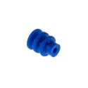 TE Connectivity Mini-Universal MATE-N-LOK Sealed Connector System Female Connector Seal, Crimp, Blue, 3A, 20–26AWG 794758-1