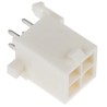 TE Connectivity Mini-Universal MATE-N-LOK Vertical PCB Pin Header, 4 Contacts, 4.14mm Pitch, 2 Row, Straight 1-770174-0