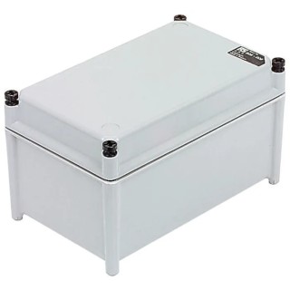 RS PRO Mureva BOX Series Grey Lid Fibreglass Electrical Enclosure, IP67, IK10, 175 mm x 300 mm x 370 mm 501-480