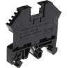 RS PRO DIN Rail Terminal Block, Black, 0.2 - 4 mm², 1-Level, Screw, 800V, 32A 501-645