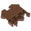 RS PRO DIN Rail Terminal Block Brown, 0.2–4 mm², 800V, Single Level 501-720