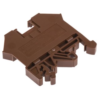 RS PRO DIN Rail Terminal Block Brown, 0.2–4 mm², 800V, Single Level 501-720