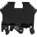 RS PRO DIN Rail Terminal Block, Black, 0.2–4 mm², 1-Level, Screw, 800V, 32A 501-645