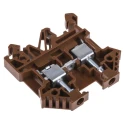 RS PRO DIN Rail Terminal Block Brown, 0.2–4 mm², 800V, Single Level 501-720